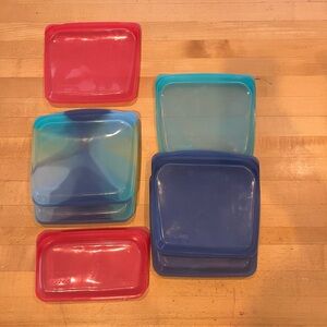 7 Stasher Reusable Silicone Bags Set